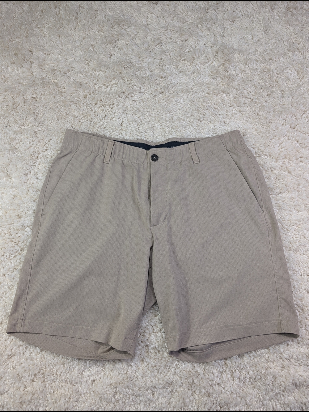 Under Armour Men's Khaki Flat-Front Shorts